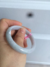 Load image into Gallery viewer, 51.3mm Certified Type A 100% Natural green light purple Jadeite Jade oval bangle AD53-3154
