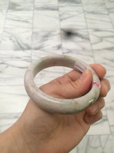 Load image into Gallery viewer, 57.7mm Certified 100% natural Type A green/brown/purple jadeite jade bangle R45-3374
