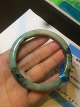 Load image into Gallery viewer, 58mm Certified Type A 100% Natural green/yellow Jadeite Jade bangle AS49-5045
