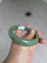 Load image into Gallery viewer, 60.8mm certified 100% Natural green/yellow nephrite Jade bangle HT48-8448
