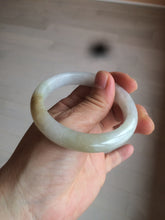 Load image into Gallery viewer, 52.6mm 100% natural certified green/white/yellow jadeite jade bangle W91-1957
