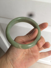 Load image into Gallery viewer, 60.8mm certified 100% Natural green/yellow nephrite Jade bangle HT48-8448
