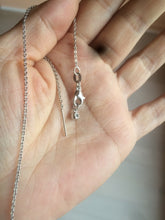 Load image into Gallery viewer, 1mm adjustable silver color stainless steel needle end necklace thin chains DIY supply XY5
