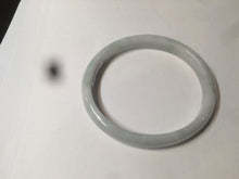 Load image into Gallery viewer, 53mm Certified type A 100% Natural light green/white oval jadeite jade bangle AM57-4212
