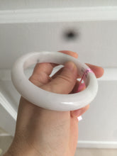 Load image into Gallery viewer, 58mm Certified Type A 100% Natural green/white Jadeite Jade bangle AB57-9281
