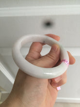 Load image into Gallery viewer, 58mm Certified Type A 100% Natural green/white Jadeite Jade bangle AB57-9281
