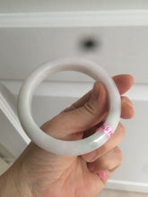 Load image into Gallery viewer, 58mm Certified Type A 100% Natural green/white Jadeite Jade bangle AB57-9281
