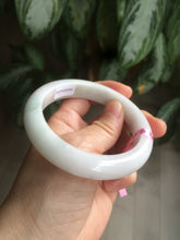 Load image into Gallery viewer, 58mm Certified Type A 100% Natural green/white Jadeite Jade bangle AB57-9281
