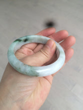 Load image into Gallery viewer, 56.7mm certified 100% natural type A light green jadeite jade bangle C59-0457
