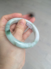 Load image into Gallery viewer, 56.7mm certified 100% natural type A light green jadeite jade bangle C59-0457

