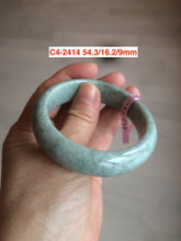 Load image into Gallery viewer, Sale! 49-54mm certified Type A 100% Natural dark green/white/black Jadeite Jade bangle with defects group GC30
