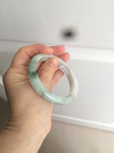 Load image into Gallery viewer, 56.7mm certified 100% natural type A light green jadeite jade bangle C59-0457

