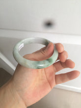Load image into Gallery viewer, 56.7mm certified 100% natural type A light green jadeite jade bangle C59-0457
