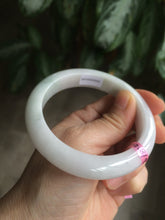 Load image into Gallery viewer, 58mm Certified Type A 100% Natural green/white Jadeite Jade bangle AB57-9281
