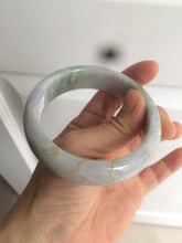 Load image into Gallery viewer, 57.6mm certified type A 100% Natural green yellow purple jadeite jade bangle K94-9897
