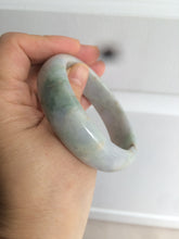 Load image into Gallery viewer, 57.6mm certified type A 100% Natural green yellow purple jadeite jade bangle K94-9897
