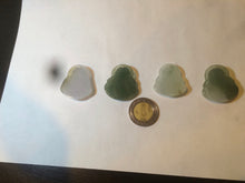 Load image into Gallery viewer, 100% Natural white green happy buddha jadeite Jade pendant necklace AD57
