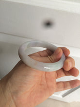 Load image into Gallery viewer, 53.5mm 100% natural certified yellow/green/purple (福禄寿)jadeite jade bangle K91-1015
