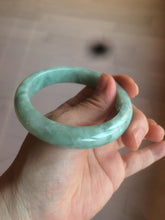 Load image into Gallery viewer, 57.4mm certified Type A 100% Natural green/gray Jadeite Jade bangle X122-7140
