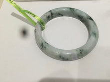 Load image into Gallery viewer, 58.2mm certified type A 100% Natural green/white/purple Jadeite Jade bangle Z97-6205
