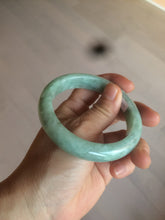 Load image into Gallery viewer, 57.4mm certified Type A 100% Natural green/gray Jadeite Jade bangle X122-7140
