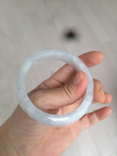 Load image into Gallery viewer, 53.4mm 100% natural certified light green/white/light purple jadeite jade bangle A72-0984
