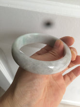 Load image into Gallery viewer, 57.6mm certified type A 100% Natural green white jadeite jade bangle K93-1031
