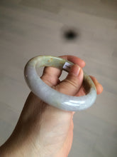 Load image into Gallery viewer, 55.7mm certified 100% natural green/brown/purple jadeite jade bangle AT44-1649
