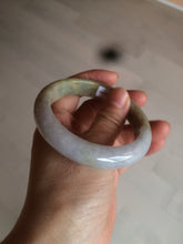 Load image into Gallery viewer, 55.7mm certified 100% natural green/brown/purple jadeite jade bangle AT44-1649
