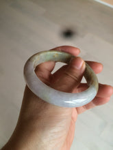 Load image into Gallery viewer, 55.7mm certified 100% natural green/brown/purple jadeite jade bangle AT44-1649

