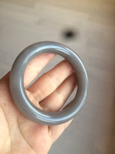 Load image into Gallery viewer, 51.8mm 100% natural smoky purple/gray Quartzite (Shetaicui jade) round cut bangle XY6
