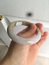 Load image into Gallery viewer, 55.7mm certified 100% natural green/brown/purple jadeite jade bangle AT44-1649
