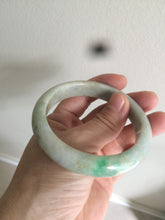 Load image into Gallery viewer, 56.5mm certified 100% natural Type A sunny green/brown jadeite jade bangle E41-2735
