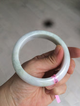 Load image into Gallery viewer, 56.9mm 100% natural Type A light green purple white jadeite jade bangle Y116-9294
