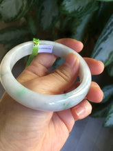 Load image into Gallery viewer, 57.5mm Certified Type A 100% Natural white/green/yellow Jadeite Jade bangle E54-0272
