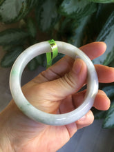 Load image into Gallery viewer, 57.5mm Certified Type A 100% Natural white/green/yellow Jadeite Jade bangle E54-0272
