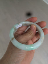 Load image into Gallery viewer, 55.7mm Certified Type A 100% Natural sunny green Jadeite Jade bangle A65-3328
