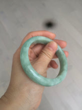 Load image into Gallery viewer, 57.4mm certified Type A 100% Natural green/gray Jadeite Jade bangle X122-7140
