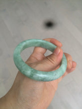 Load image into Gallery viewer, 57.4mm certified Type A 100% Natural green/gray Jadeite Jade bangle X122-7140
