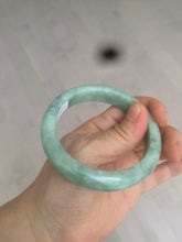 Load image into Gallery viewer, 57.4mm certified Type A 100% Natural green/gray Jadeite Jade bangle X122-7140
