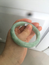 Load image into Gallery viewer, 57.4mm certified Type A 100% Natural green/gray Jadeite Jade bangle X122-7140
