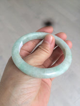 Load image into Gallery viewer, 54.6mm certified 100% natural Type A sunny green jadeite jade bangle E47-0222
