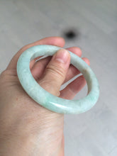 Load image into Gallery viewer, 54.6mm certified 100% natural Type A sunny green jadeite jade bangle E47-0222
