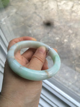 Load image into Gallery viewer, 55.7mm Certified Type A 100% Natural sunny green Jadeite Jade bangle A65-3328
