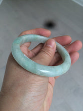 Load image into Gallery viewer, 54.6mm certified 100% natural Type A sunny green jadeite jade bangle E47-0222
