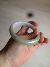 Load image into Gallery viewer, 56.5mm 100% natural certified green/white jadeite jade bangle AT39-8941
