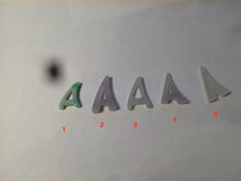 Load image into Gallery viewer, 100% natural icy watery sunny/purple jadeite jade Initial letter A pendant necklace Y124
