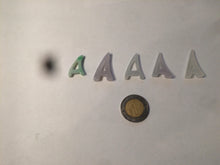 Load image into Gallery viewer, 100% natural icy watery sunny/purple jadeite jade Initial letter A pendant necklace Y124
