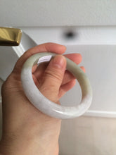Load image into Gallery viewer, 56.5mm 100% natural certified green/white jadeite jade bangle AT39-8941
