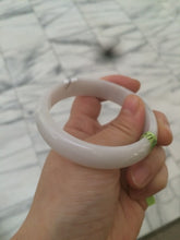 Load image into Gallery viewer, 55.7mm certified Type A 100% Natural white/yellow Jadeite Jade bangle E57-7572
